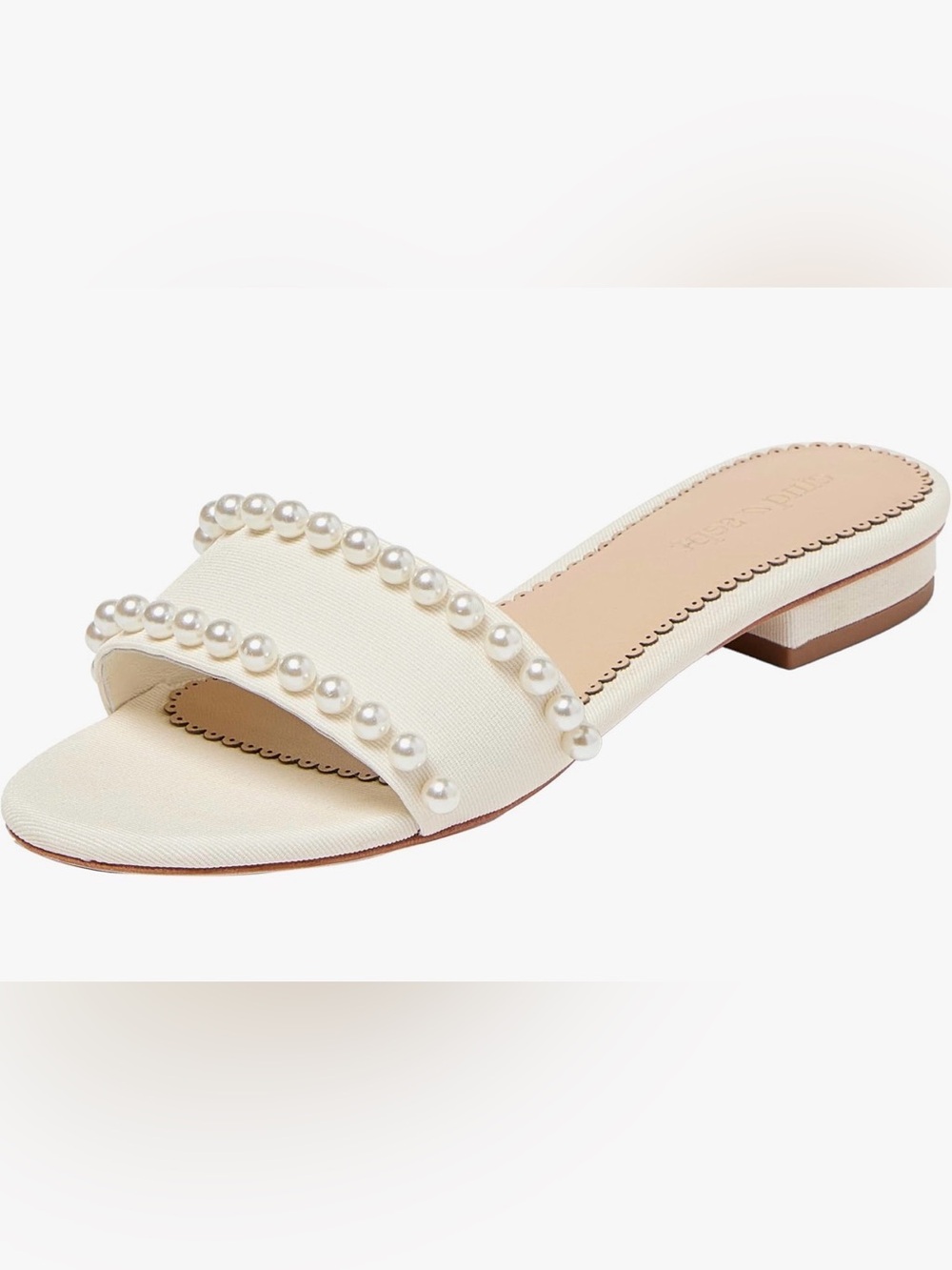 NEW! Cinq à Sept Finley Imitation Pearl-Embellished Sandals 8.5